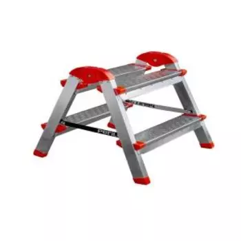 Стремянка Perilla Ярус, двухсторонняя, 2-х ступенчатая, стальная, оцинкованная