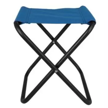 Стул Рыбака складной, без спинки, сталь, синий, 26.5х32х38 см