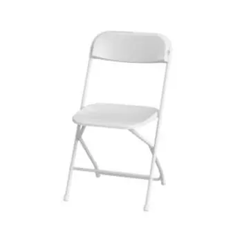 Стул складной, ширина 45 см, высота 80 см, белый