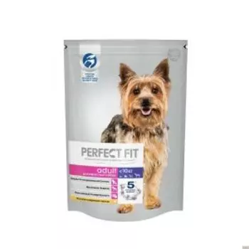 Сухой корм PERFECT FIT для взрослых собак мелких пород, курица, 500 г