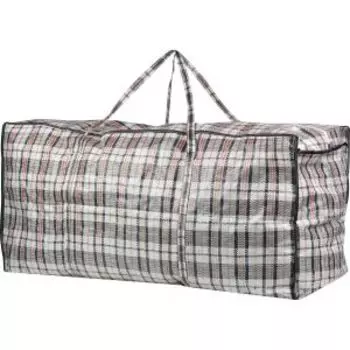 Сумка на молнии Клетка, 100х50х40 см, полипропилен