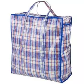 Сумка на молнии Клетка, 50х45х20 см, полипропилен