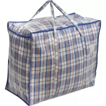 Сумка на молнии Клетка, 60х50х30 см, полипропилен