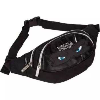 Сумка поясная de VENTE Ninja, 24x12x7 см, искусственная кожа и текстиль