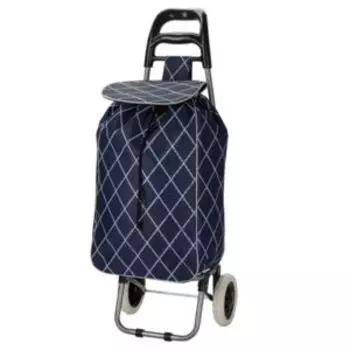 Сумка-тележка, 34х20х54 см, 37 л, серый узор