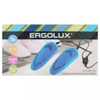 Сушилка для обуви Ergolux ELX-SD02-C06, 10 Вт, синяя