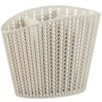 Сушилка для столовых приборов Idea Вязание, белый, пластик