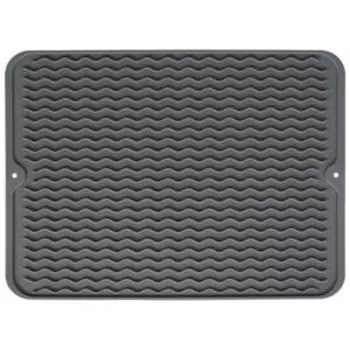 Сушилка-коврик, 30х40 см, силикон, серый