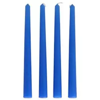 Свеча Античная, 4 шт, НТС, подвес, синяя