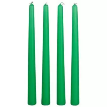 Свеча Античная, 4 шт, НТС, подвес, зеленая