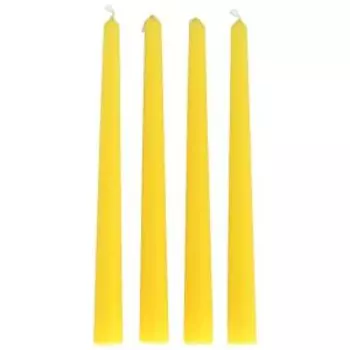 Свеча Античная, 4 шт, НТС, подвес, желтая