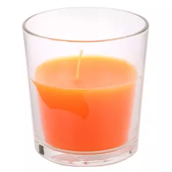 Свеча ароматическая Lumi Апельсин, стекло, парафин/стеарин, 12-15 часов