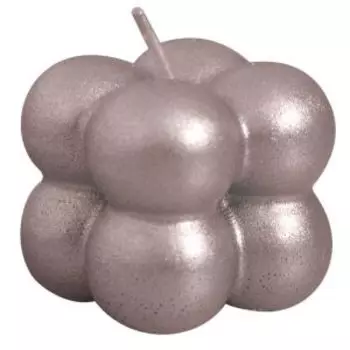 Свеча декоративная Куб-пузырьки малый, 3.5х3.5х3.5 см, в ассортименте