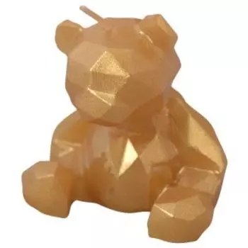 Свеча декоративная Мишка грань, 6х5.5х6 см