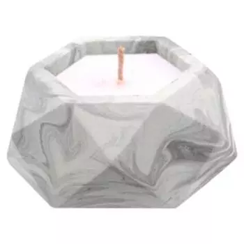 Свеча декоративная с подсвечником Грань, 7х7х3.5 см