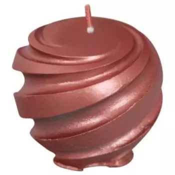 Свеча декоративная Спираль, 5х5.5 см, в ассортименте