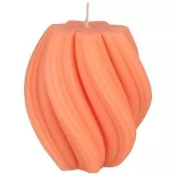 Свеча интерьерная Бочонок, 9х8 см, персик