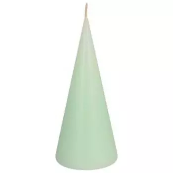 Свеча интерьерная Конус гладкий, 6.5х14 см, мята