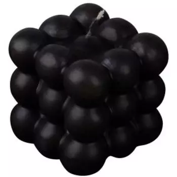 Свеча Неокуб, 60х60 мм, черная