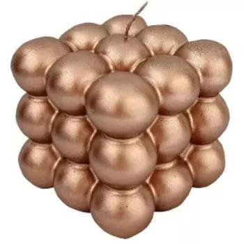 Свеча Неокуб, нежно-розовая