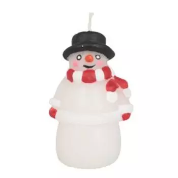 Свеча Снеговик, в ассортименте