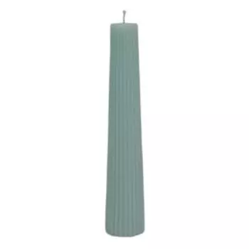 Свеча столовая Конус, 4х24 см, мята, парафин, без запаха, 18 часов горения