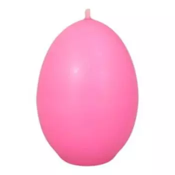 Свеча Яйцо пасхальное, 5 часов, парафин, розовый