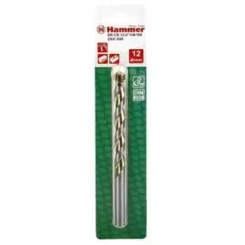 Сверло Hammer Flex 202-306 DR CR по камню, 12х150 мм, DIN8039, HRC
