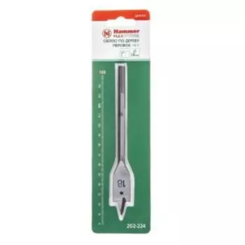 Сверло перовое по дереву Hammer Flex 202-224 DR WD SP, 18 мм, 152 мм