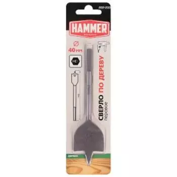 Сверло перовое по дереву Hammer Flex 202-233 DR WD SP, 40 мм, 152 мм