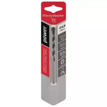 Сверло по бетону Rennbohr Power, цилиндрический хвостовик, 6х100 мм