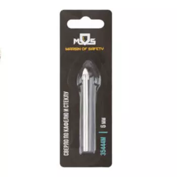 Сверло по кафелю и стеклу, 6 мм