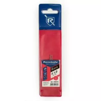 Сверло по металлу Rennbohr Basic, 1.0х34 мм, 2 шт
