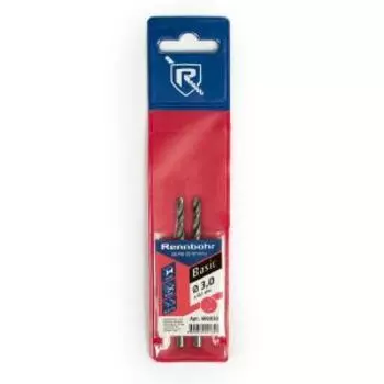 Сверло по металлу Rennbohr Basic, 3.0х61 мм, 2 шт