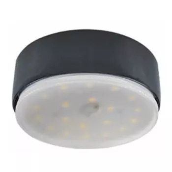 Светильник Ecola накладной, GX53, черный матовый