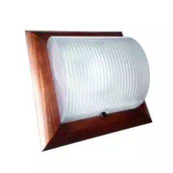 Светильник накладной Ecola, LED, GX53, IP65, 24,5х24,5х11 см, орех, квадрат