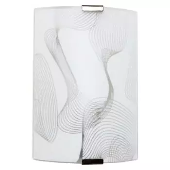 Светильник настенно-потолочный Элетех Бриз, Е27, 60 Вт, 15х22 см, матовый белый