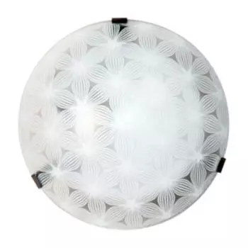 Светильник настенно-потолочный Элетех Васильки, Е27, 60 Вт, 25 cм, матовый белый