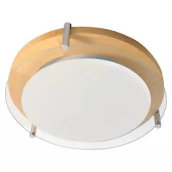 Светильник настенно-потолочный круглый Элетех Полесье, 30 см, Е27, 40 Вт, сосна
