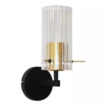 Светильник настенный Элетех Эсми, Е27, 60 Вт, черный, золото