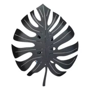 Светильник настенный Элетех Монстера, Е14, 60 Вт, 275х230 мм, черный муар