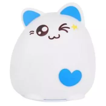 Светильник-ночник, белый с синим