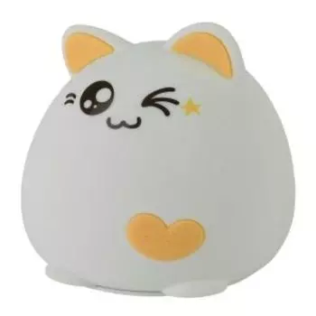 Светильник-ночник, белый с желтым