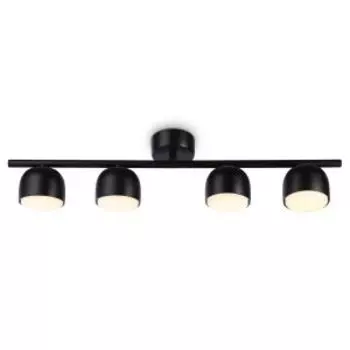 Светильник потолочный TN71029/4, GX53, 4х12 Вт, 60х8 см, черный