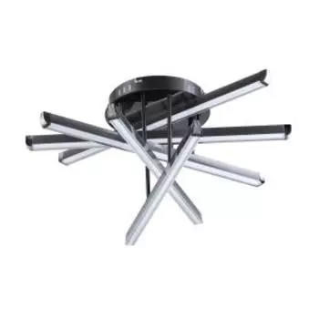 Светильник светодиодный Драйв, 2х60 Вт, пульт, 62 см, металл, акрил, серый