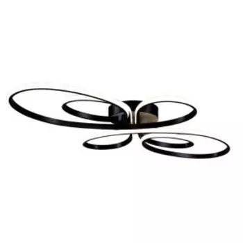 Светильник светодиодный Камертон, 193 Вт, черный, 102х60х8 см, с пультом