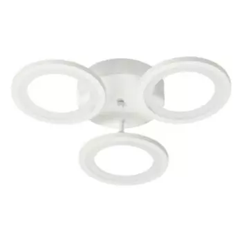 Светильник светодиодный Мадлен, 72 Вт, пульт, 48х48 см, 3 кружочка