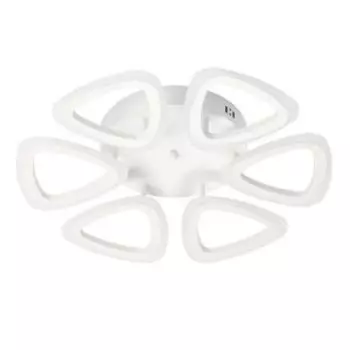 Светильник светодиодный Мадлен, 96 Вт, пульт, 53х53 см, 6 треугольников