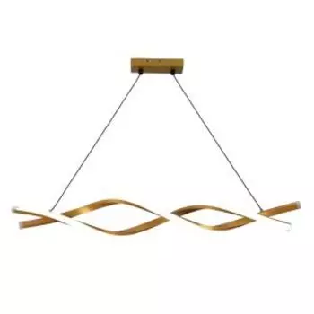 Светильник светодиодный подвесной Бесконечность, 67 Вт, золотой, 85.5х12.5х10 см, с пультом