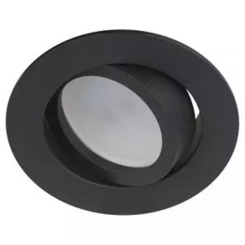 Светильник встраиваемый алюминиевый ЭРА KL86, GU5.3, MR16, черный